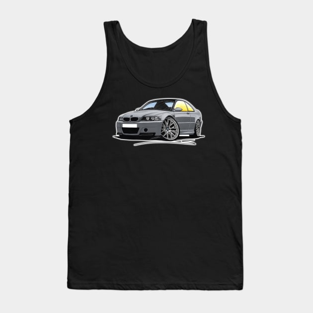 BMW M3 (e46) CSL Grey Tank Top by y30man5